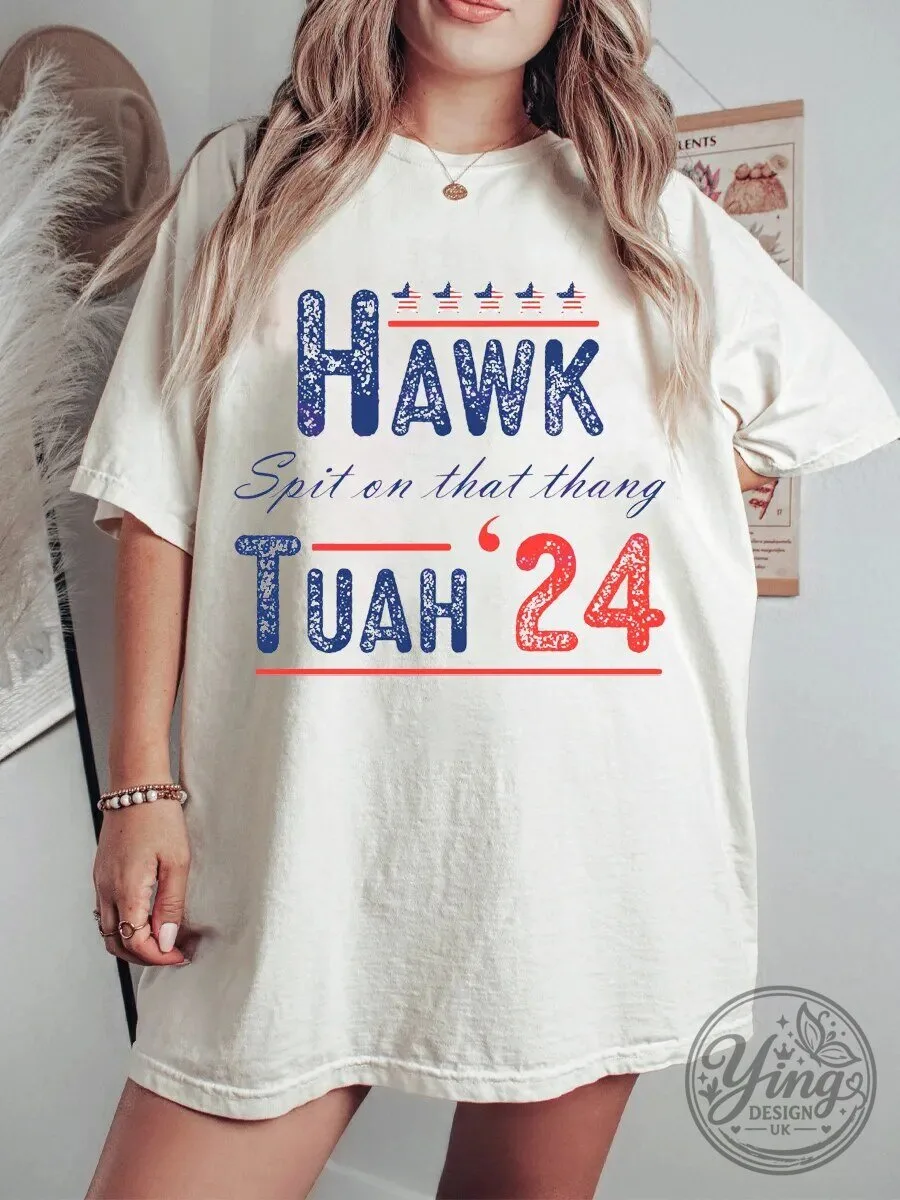 Hawk Tuah 24 Spit On That Thang Funny Viral Meme T-Shirt
