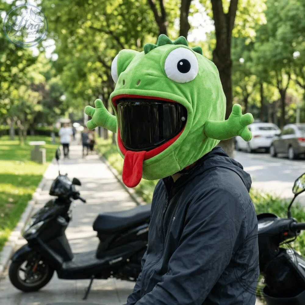 LizHead Plush Lizard Motorcycle Helmet Cover 2026 Special 9 LizHead Plush Lizard Motorcycle Helmet Cover 2026 Special