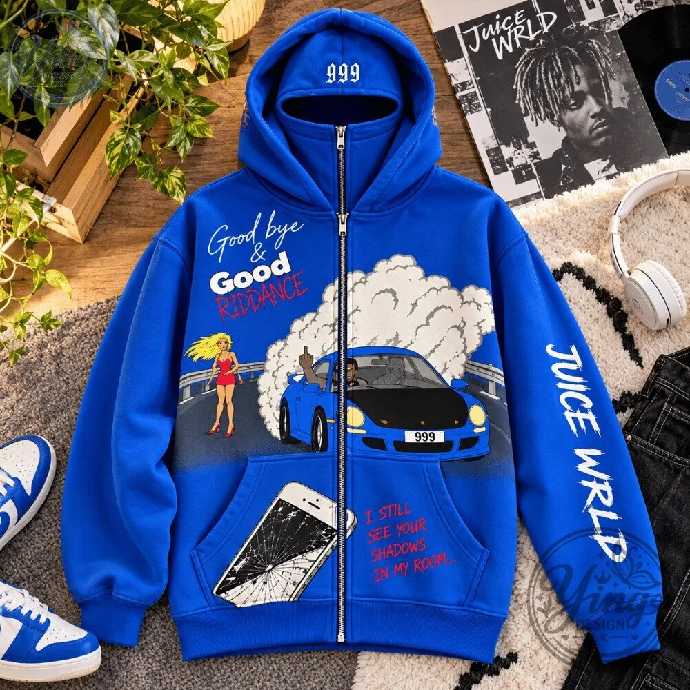 Juice WRLD 999 Balaclava Zip-Up Hoodie 2026 Special